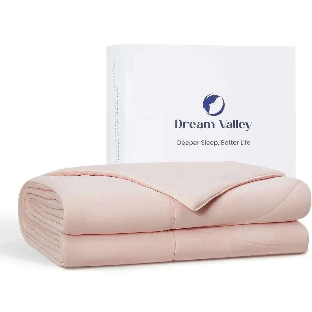 💲SALE💲Dream Valley Outlast Deep Sleep Cooling Blanket 90”x90”Queen Pink - NEW🔥